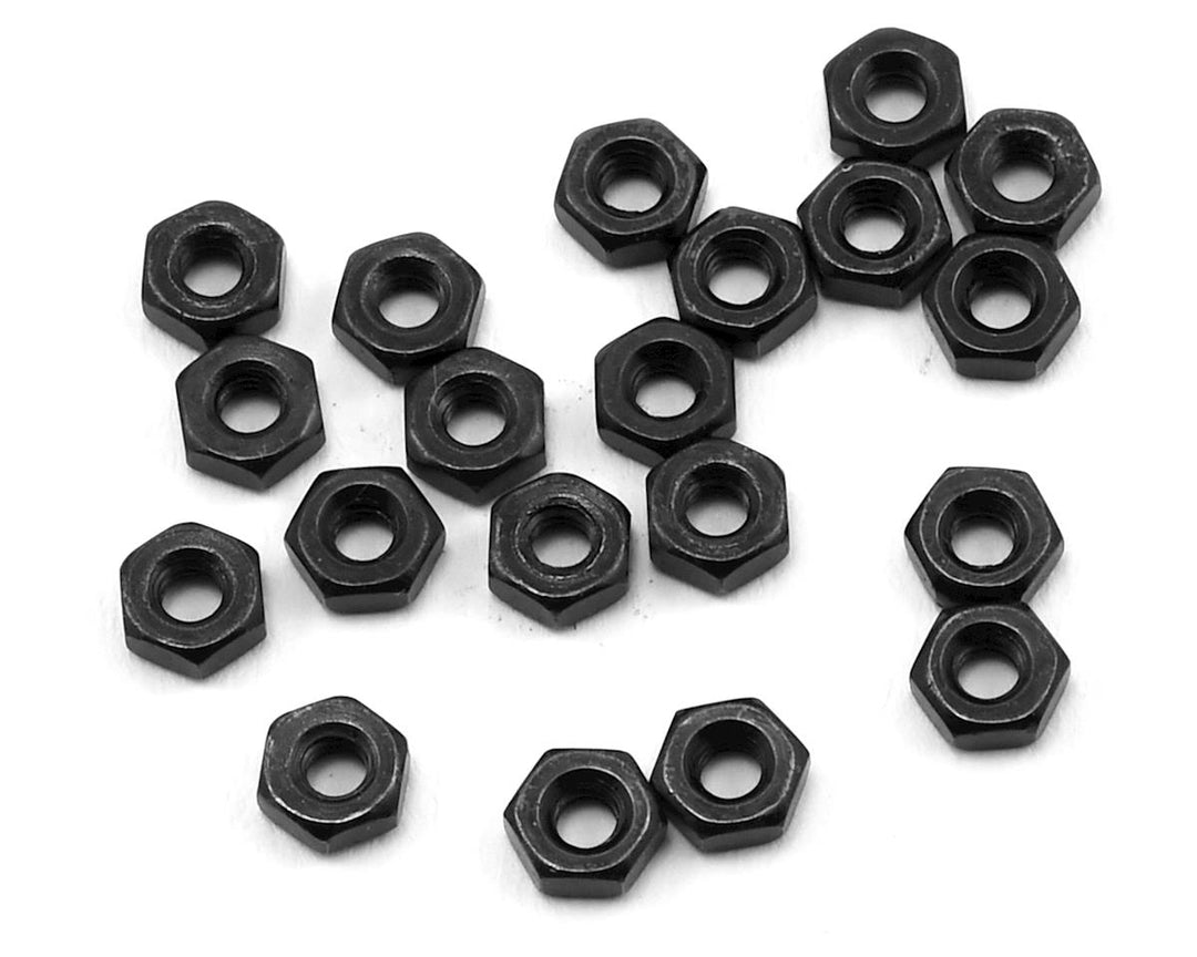 RC4WD M2 Regular Black Nuts (20) - Iron City RC Hobbies
