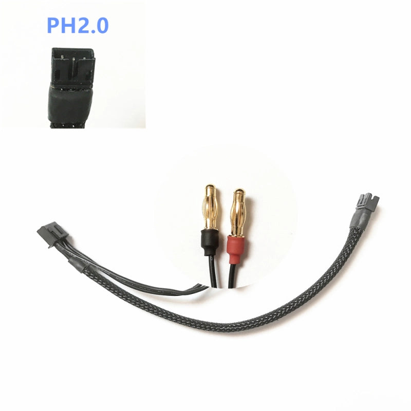 GT55 4mm Banana Plug To PH2.0 Plug Charging Cable (2S Balance Charging) (PH2.0-4MM) - Iron City RC Hobbies