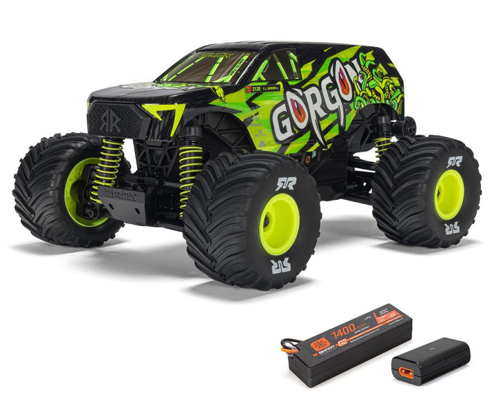 Arrma Gorgon Grom 4x4 1/16 RTR Brushed Monster Truck w/SLT2 2.4GHz Radio, Battery & Charger
