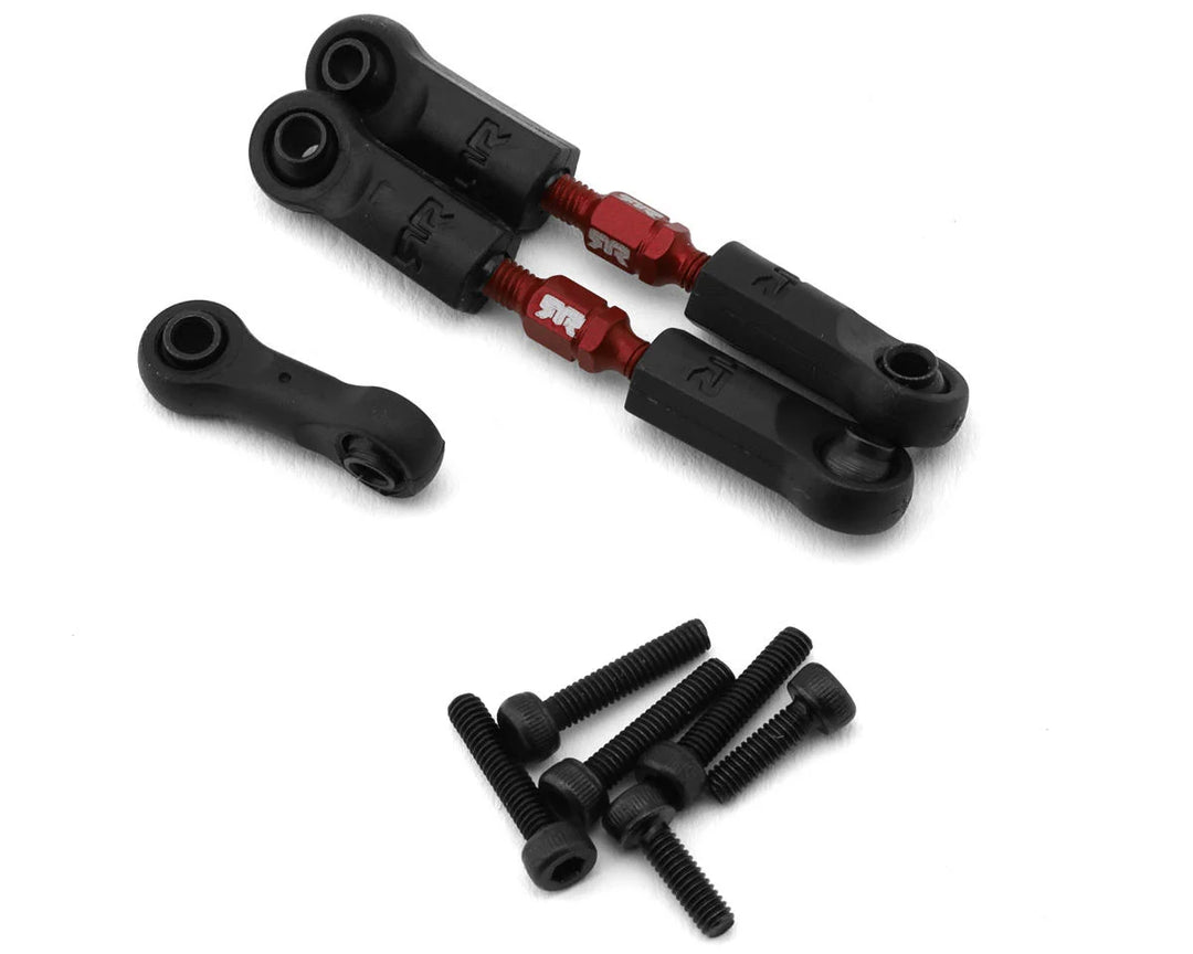 Arrma Mojave Grom Aluminum Adjustable Steering Link (Set B) (Red) (2)