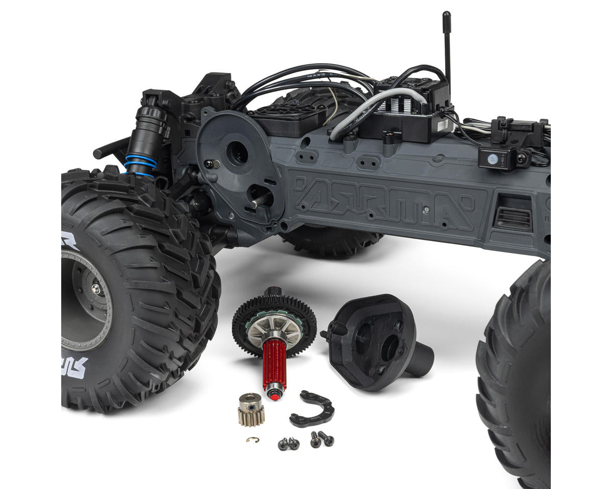Arrma Freedom Flyer 223S BLX 1/10 2WD RTR Brushless Monster Truck (White) w/SLT2 2.4GHz Radio, DSC, Battery & Charger