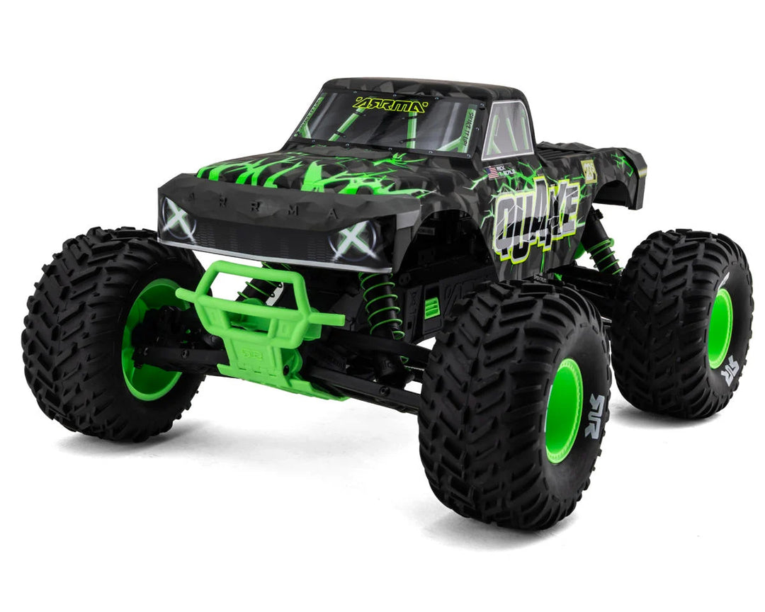 Arrma Quake 223S DSC 1/10 RTR Brushless 2WD Monster Truck (Choose Color) w/SLT2 2.4GHz Radio