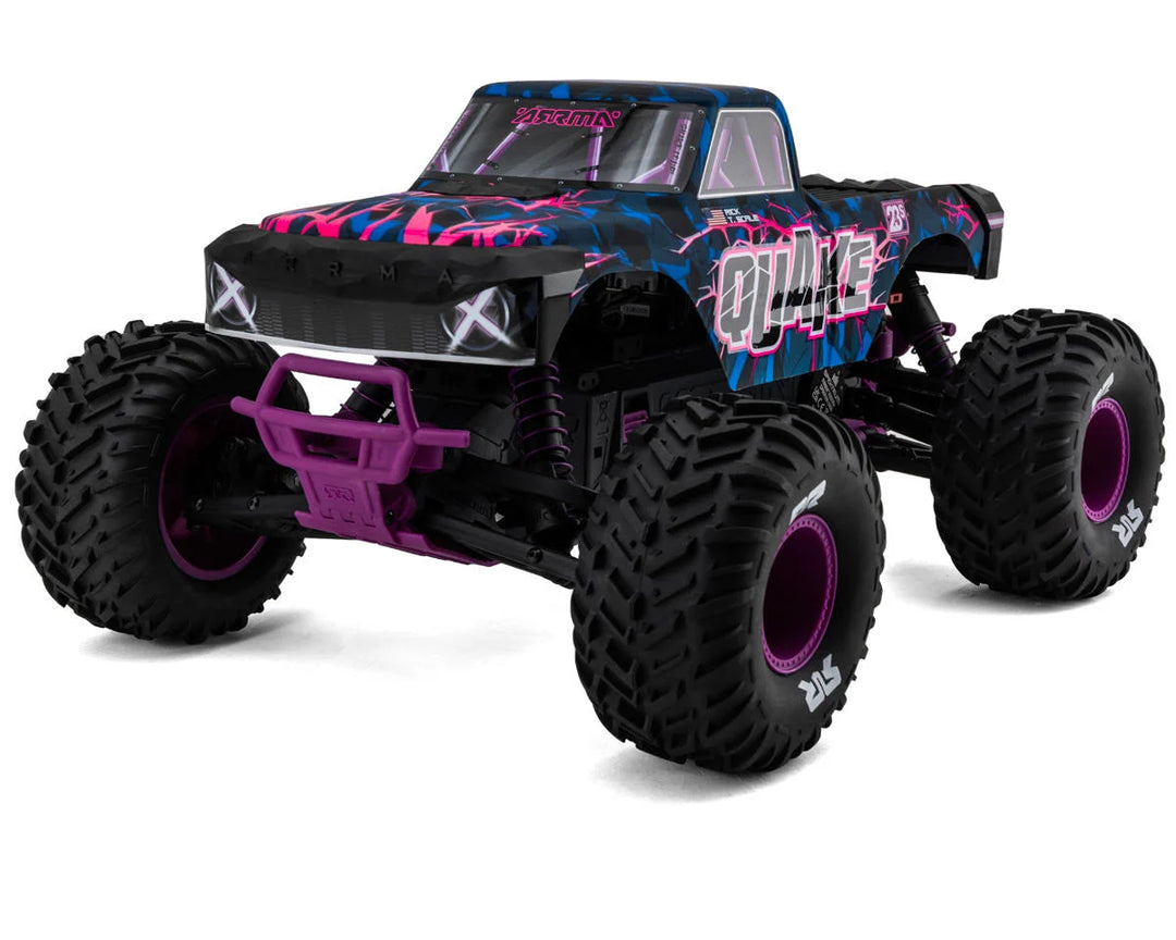 Arrma Quake 223S DSC 1/10 RTR Brushless 2WD Monster Truck (Choose Color) w/SLT2 2.4GHz Radio