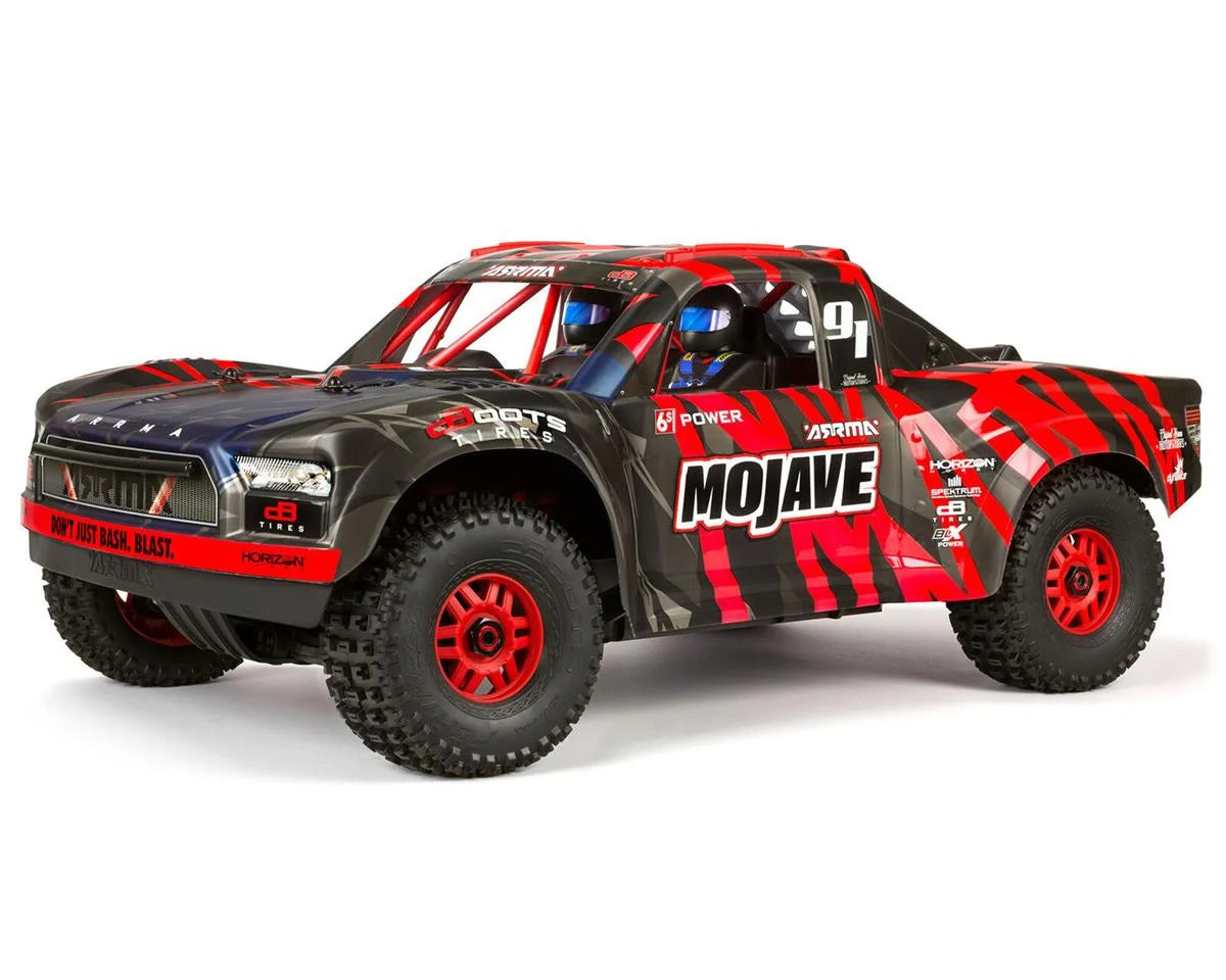 Arrma Mojave 6S BLX Brushless RTR 1/7 4WD RTR Desert Racer (Black/Green) (V2) w/SLT3 2.4GHz Radio