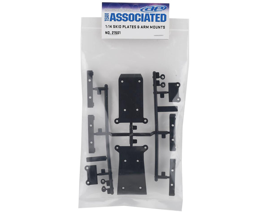 Associated Reflex 14B/14T Skid Plates & Arm Mounts - Iron City RC Hobbies