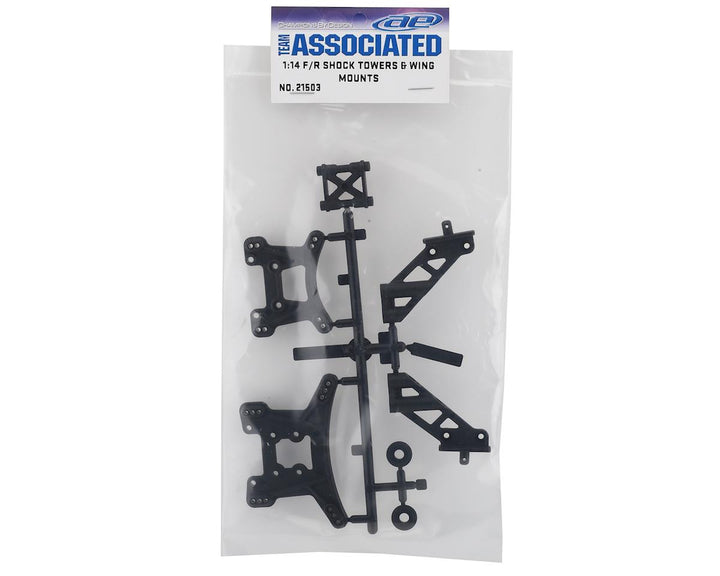 Associated Reflex 14B/14T F/R Shock Towers & Wing Mounts - Iron City RC Hobbies