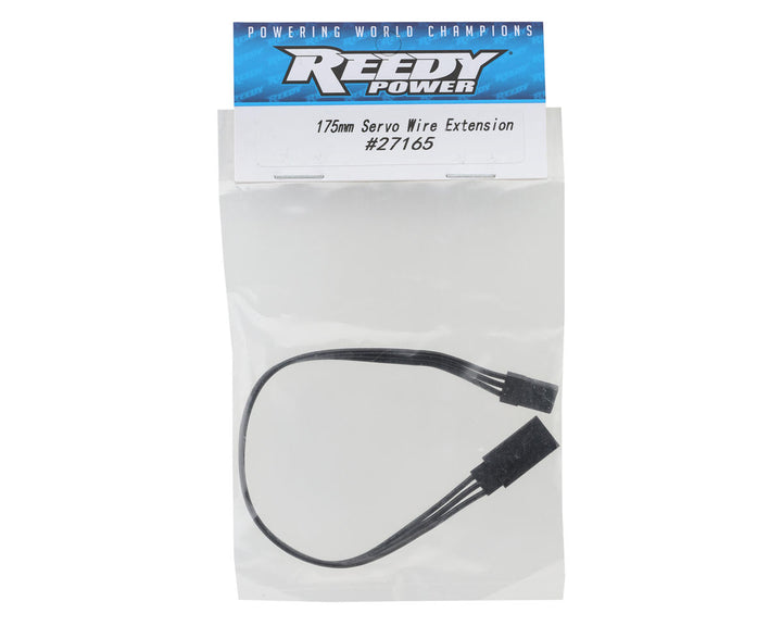 Reedy 175mm Servo Wire Extension Lead (Black)