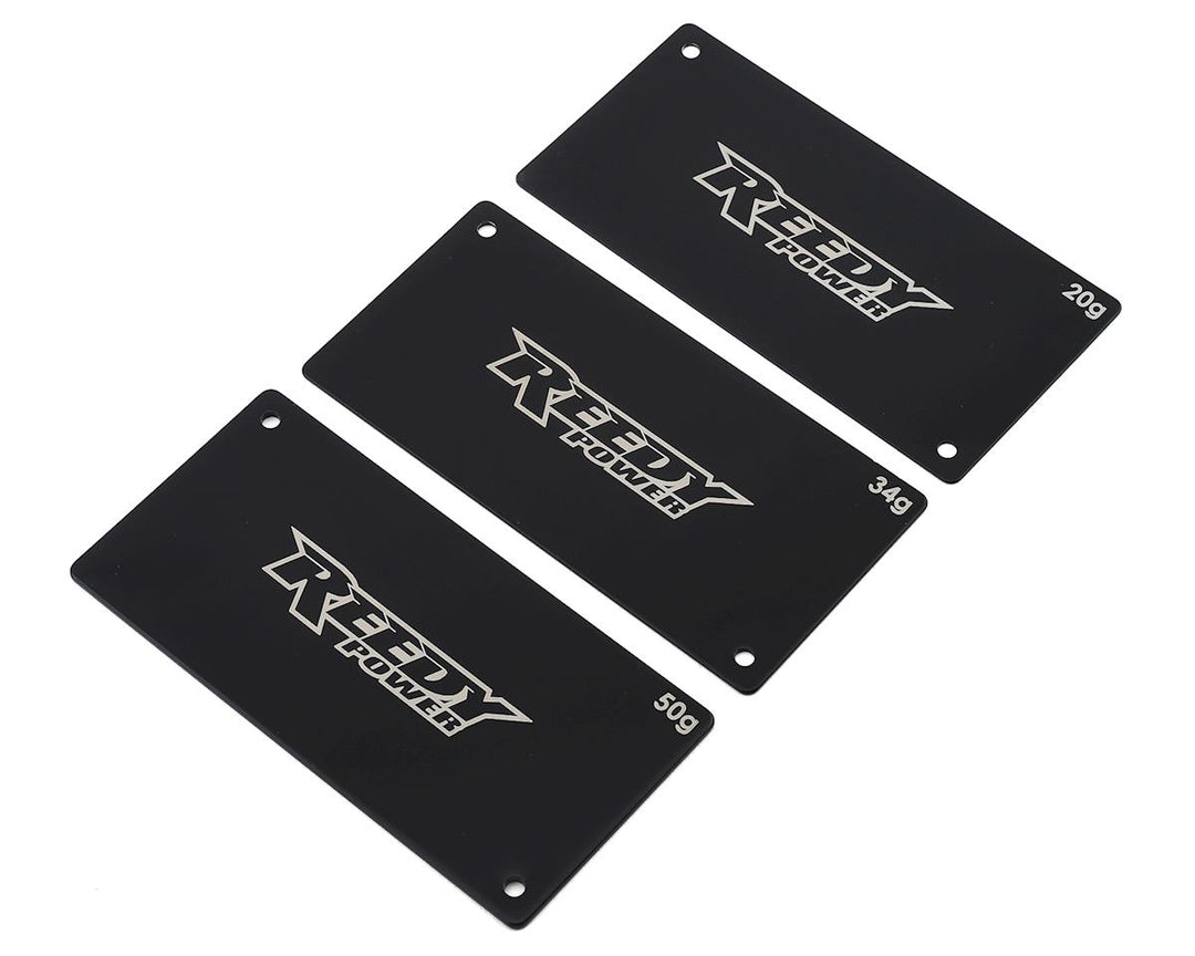 Reedy Steel Shorty LiPo Battery Weight Set (20g, 34g, 50g)