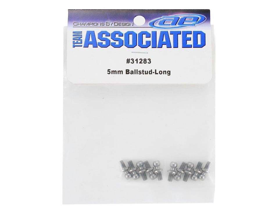 Team Associated 5mm Long Ball Stud (10) (31283) - Iron City RC Hobbies