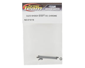 Associated 3x23mm V2 Chrome Screw Mount Front Shock Shaft (2) - Iron City RC Hobbies