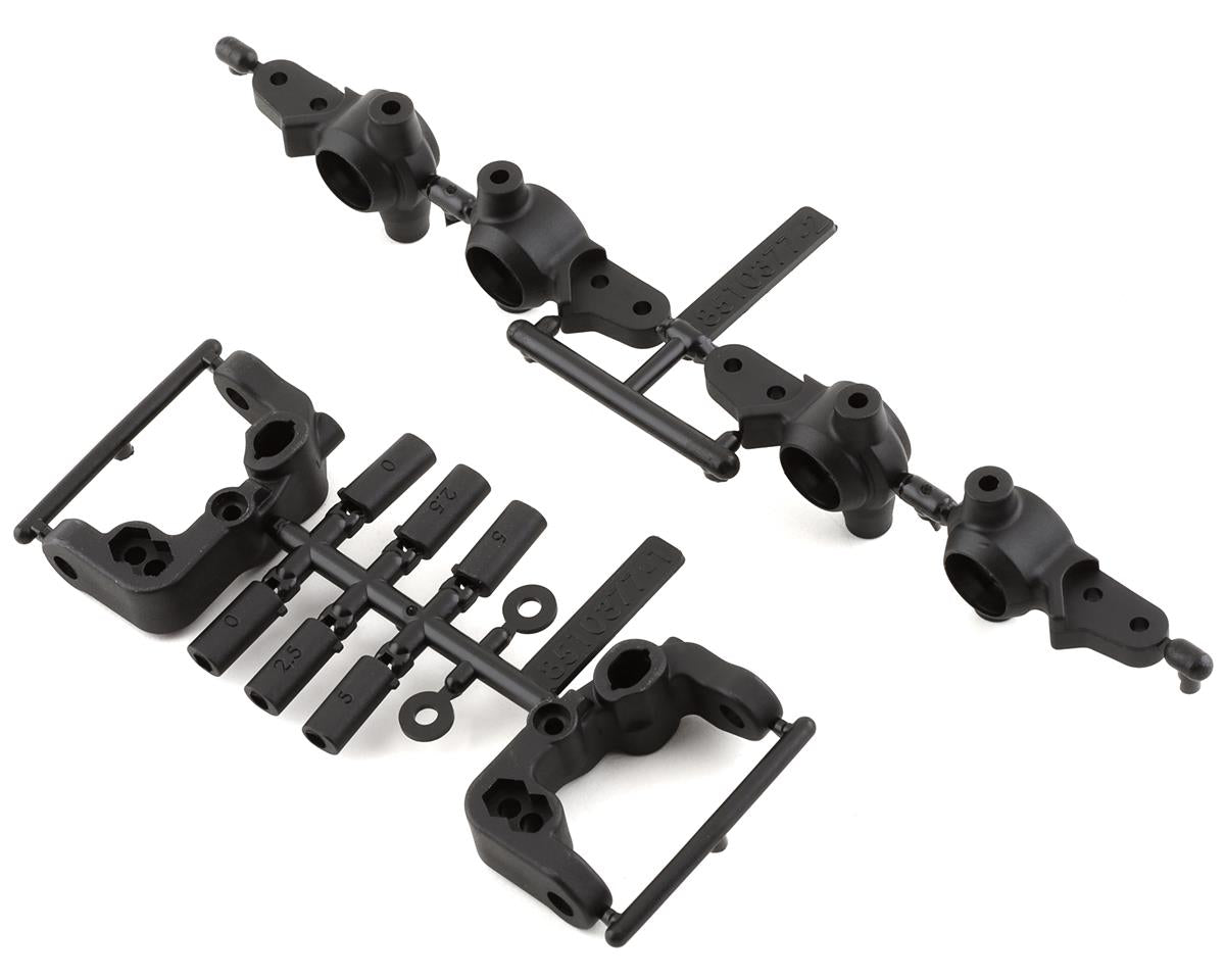 Associated RC10B6.4 -1mm Scrub Caster & Steering Blocks