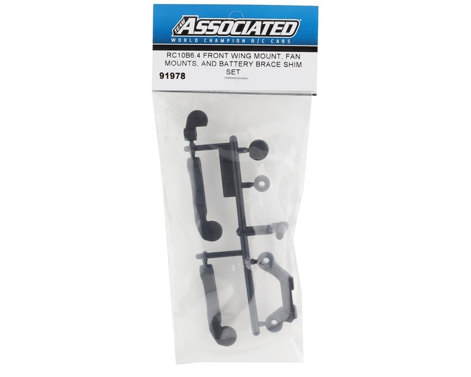 Team Associated RC10B6.4 Front Wing/Fan Mount & Battery Brace Shim Set (91978) - Iron City RC Hobbies