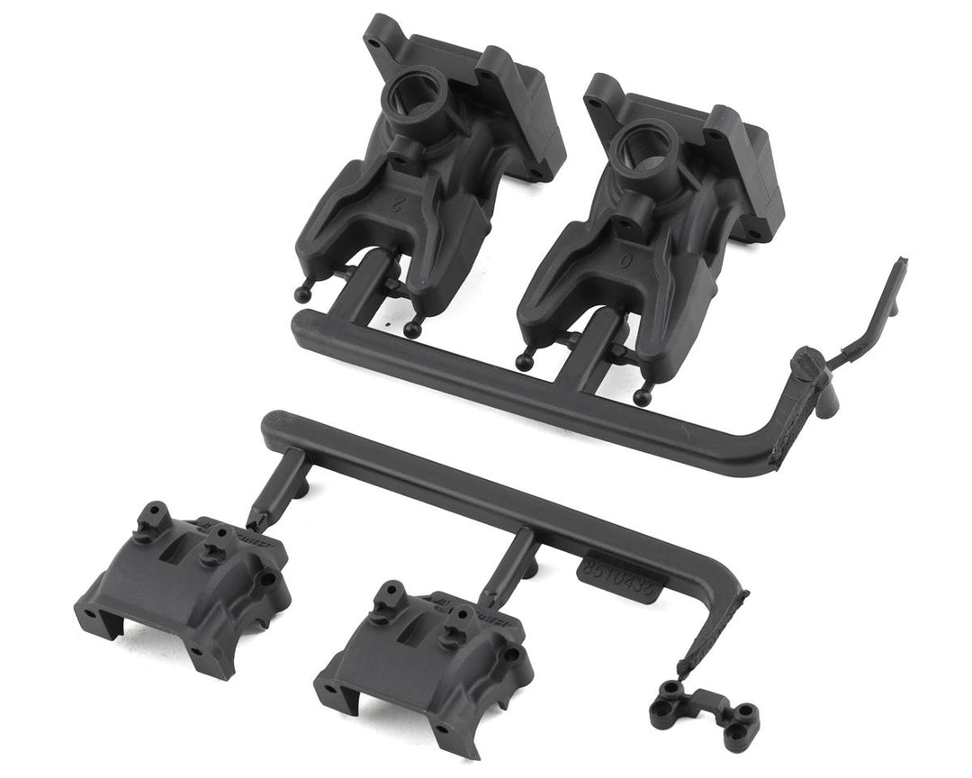Associated FT RC10B74.2 Front Gearboxes (0 and 2 Diff Heights) Carbon - Iron City RC Hobbies
