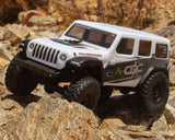 Axial 1/24 SCX24 Jeep Wrangler JLU CRC 4WD Rock Crawler Brushed RTR (White)
