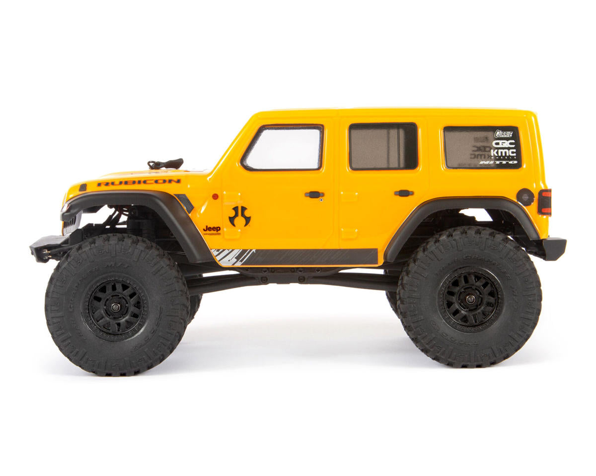Axial 1/24 SCX24 Jeep Wrangler JLU CRC 4WD Rock Crawler Brushed RTR (Yellow)