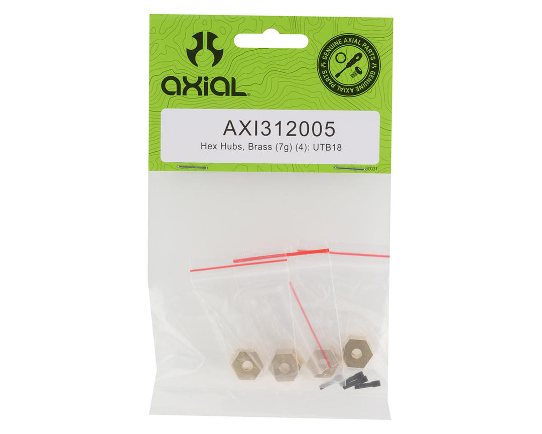 Axial UTB18 Brass Hex Hubs (4) (7g)
