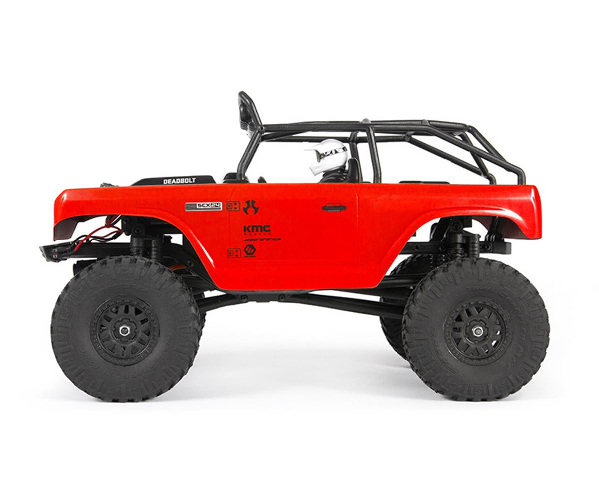 Axial 1/24 SCX24 Deadbolt 4WD Rock Crawler Brushed RTR (Red)