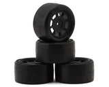 BSR Racing 1/12 Race Radial Pre-Mounted Rubber Carpet Tires (4) (Choose Compound)