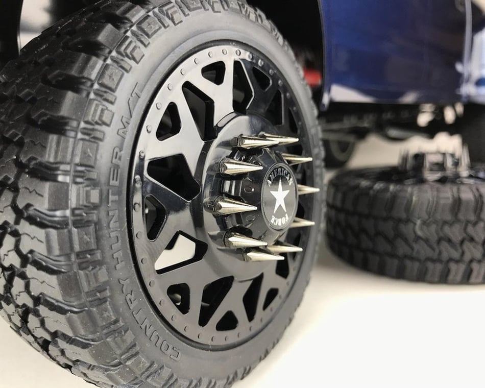 CEN 2.5mm Bullet Spiked Wheel Lug Bolts w/Tool (Sliver) (40) (CKD0612) - Iron City RC Hobbies