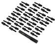 CEN RACING CKD0614 Bullet Wheel Lug (black) (40) (2.5mm studs) w/Tool - Iron City RC Hobbies