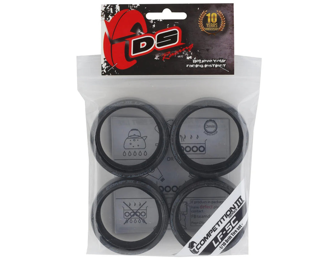 DS Racing Competition III Slick Drift Tires (4) (LF-5C)