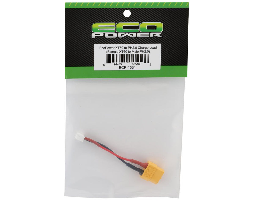EcoPower XT60 to PH2.0 Charge Lead (Female XT60 to Male PH2.0)Untitled Nov4_12:32
