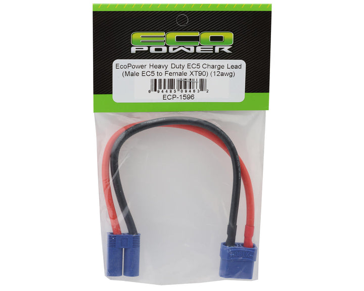 EcoPower Heavy Duty EC5 Charge Lead (Male EC5 to Female XT90) (12awg)