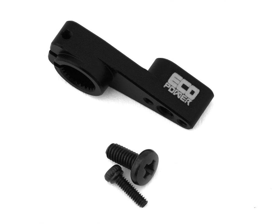 EcoPower Aluminum Clamping Micro Servo Horn for ECP-173 & X24 Servos (Black) (25T/ø5mm) (TRX4M & SCX24)