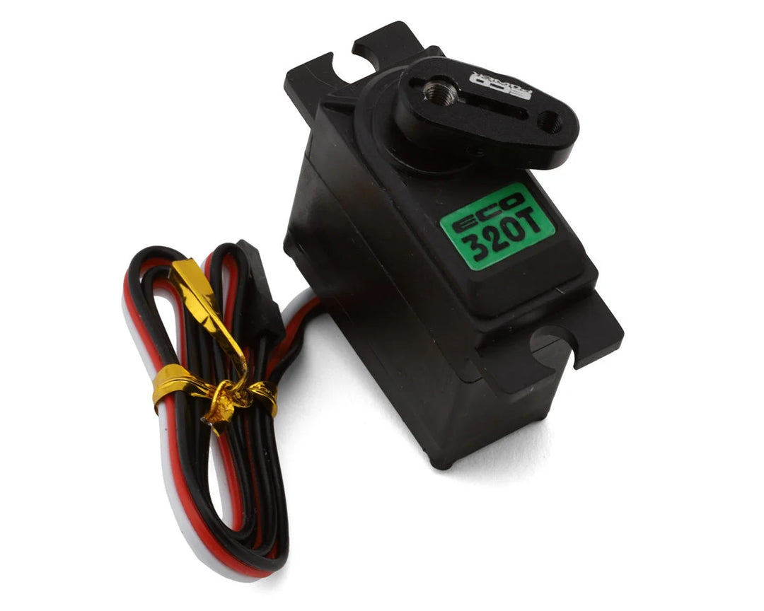 EcoPower WP320T Digital Waterproof Metal Gear Mini Servo (High Torque) w/Aluminum Clamping Horn for 1/16 Traxxas Vehicles