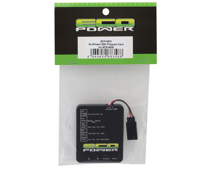 EcoPower ESC Program Card for ECP-8020