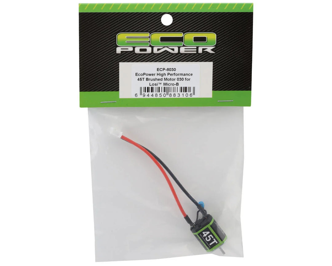 EcoPower High Performance 45T Brushed Motor for Losi, Micro-B, & Micro-T (w/PH2.0 Connector)
