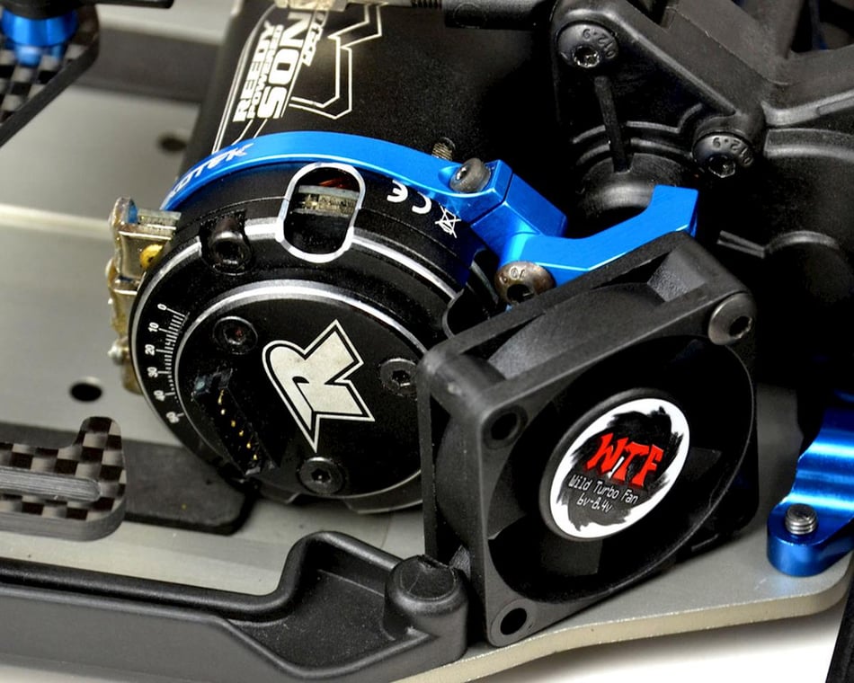 Exotek Angled Clamp On Fan Mount (Black) (540 Can) (1718BLK) - Iron City RC Hobbies