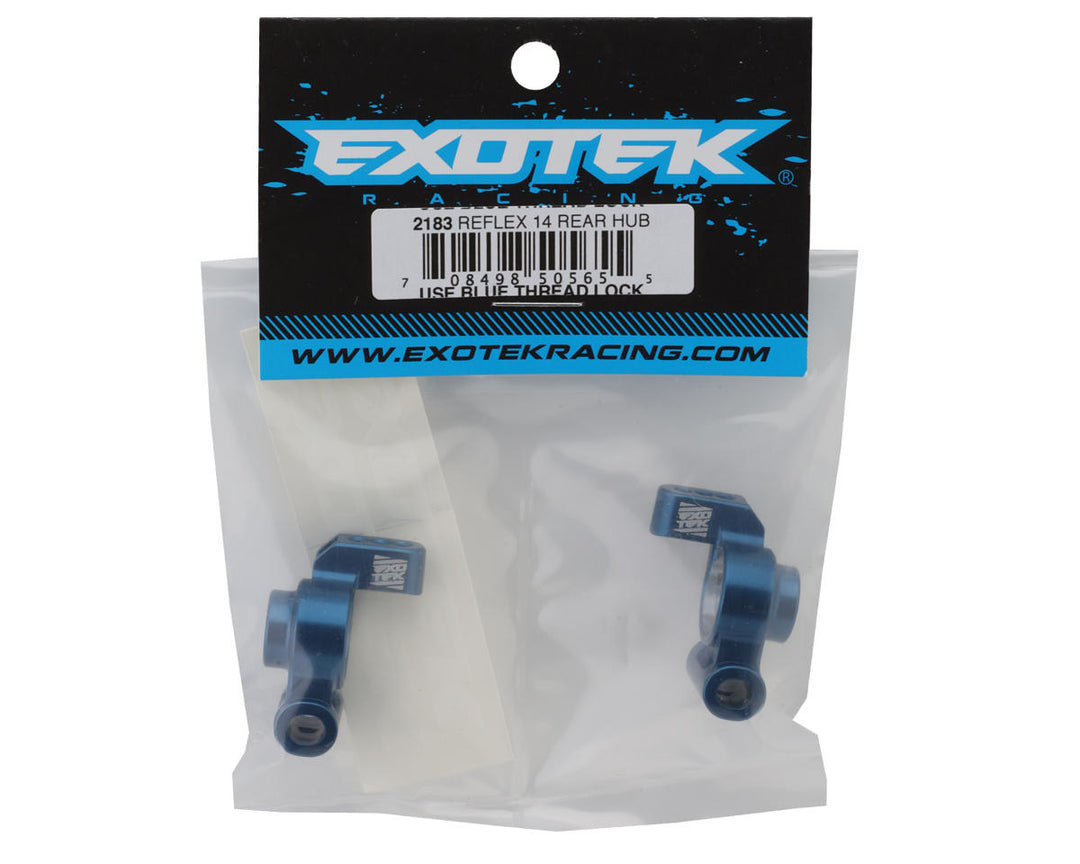 Exotek Reflex 14 Aluminum HD Rear Hub Set (Blue)