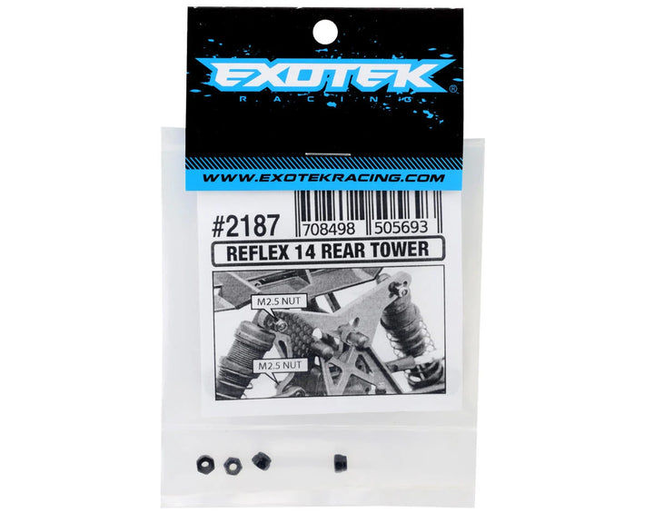 Exotek Reflex 14 HD Carbon Fiber Rear Shock Tower