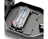 Exotek Associated RC10 Adjustable Aluminum & Carbon Fiber Battery Tray Set (Black)