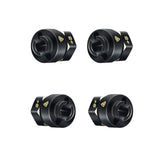 Treal Brass Extended Hex Hubs Wheel Spacers for SCX24 Upgrades +5mm Black