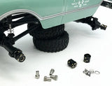 Treal Brass Extended Hex Hubs Wheel Spacers for SCX24 Upgrades +5mm Black