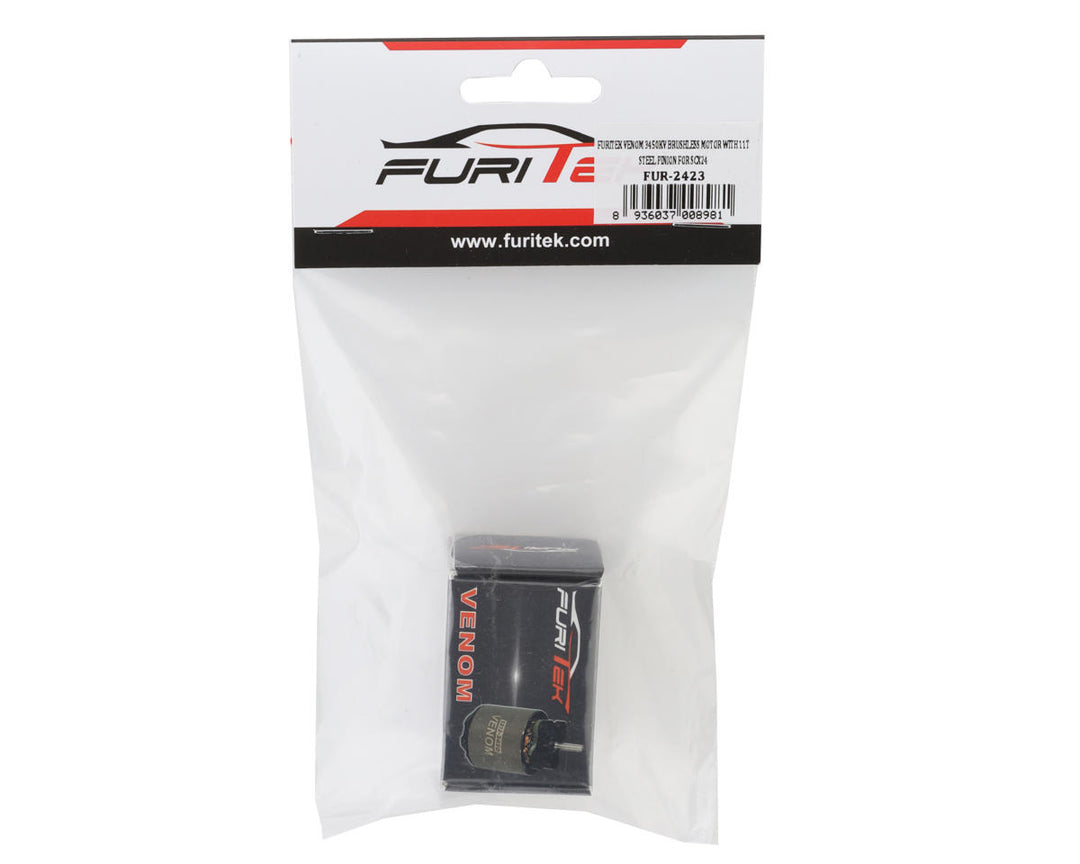 Furitek Axial SCX24 Venom Brushless Outrunner Motor w/ 11T Pinion Gear (3450kV)