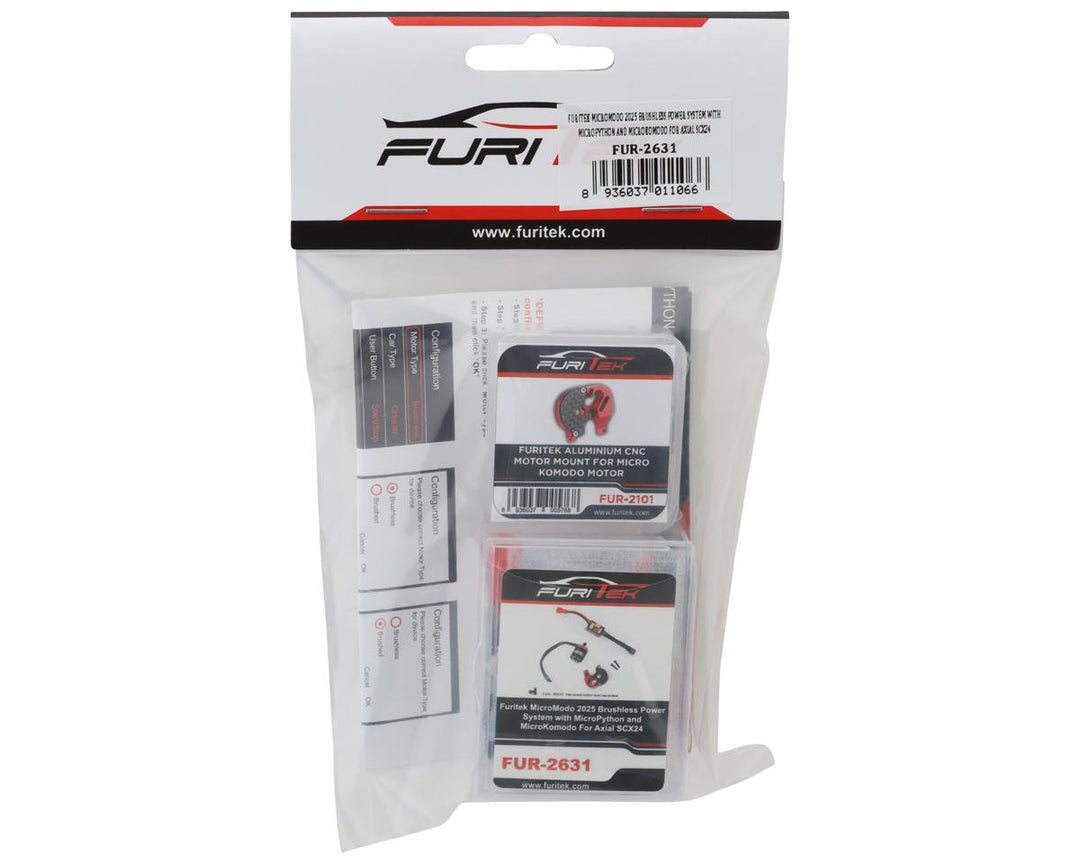 Furitek MicroModo 2025 Brushless Power System Combo for Axial SCX24 (FUR-2631)