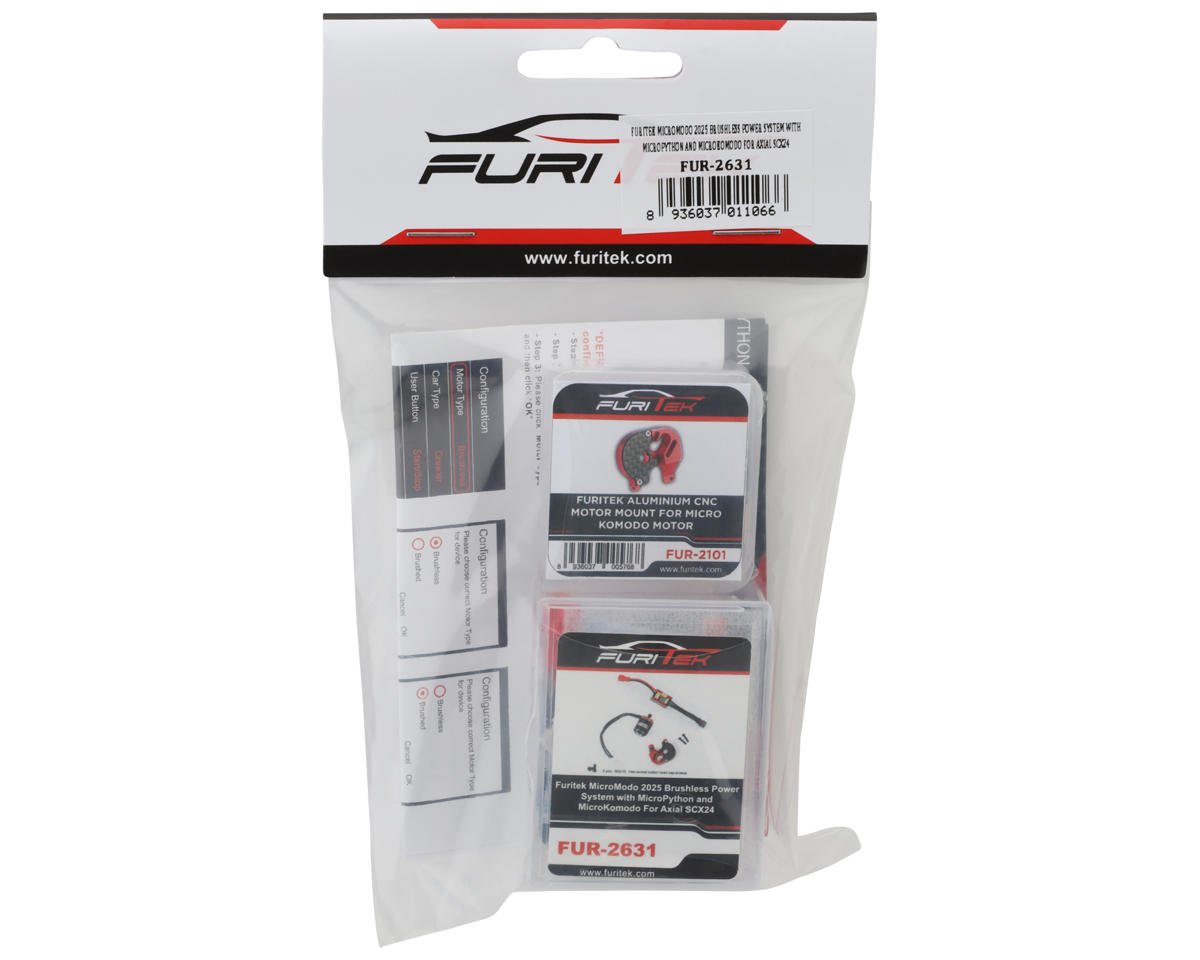 Furitek MicroModo 2025 Brushless Power System Combo for Axial SCX24 (FUR-2631)