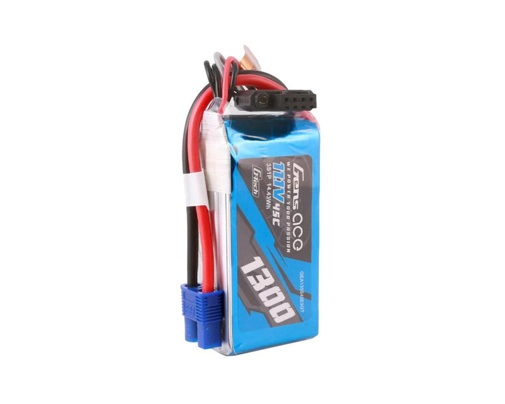 Gens Ace G-Tech Smart 3S LiPo Battery 45C (11.1V/1300mAh) w/EC3 Connector