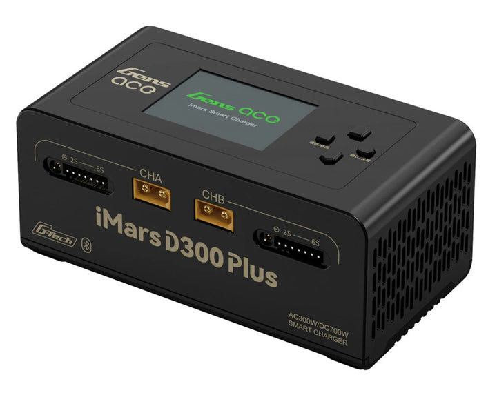 Gens Ace iMars D300 Plus G-Tech Smart Dual AC/DC Charger (6S/16A) (AC-300W) (DC-350W x2) w/Bluetooth App Control (Choose Color)