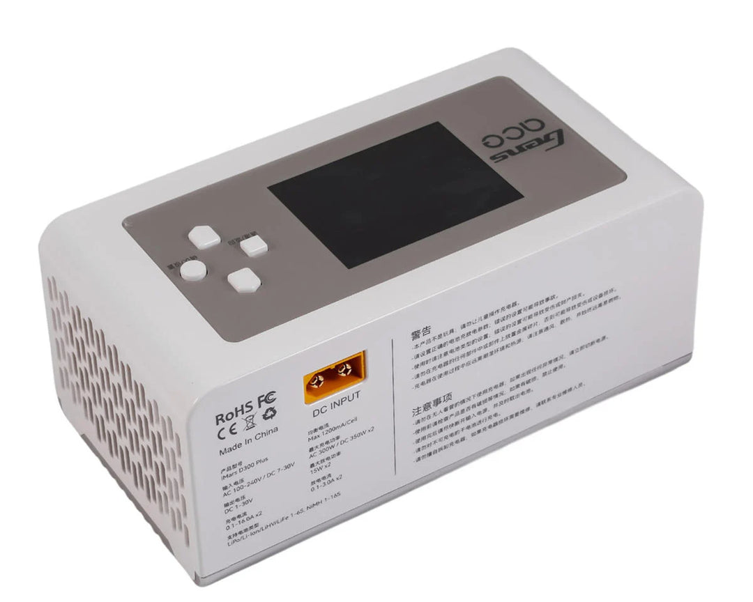 Gens Ace iMars D300 Plus G-Tech Smart Dual AC/DC Charger (6S/16A) (AC-300W) (DC-350W x2) w/Bluetooth App Control (Choose Color)