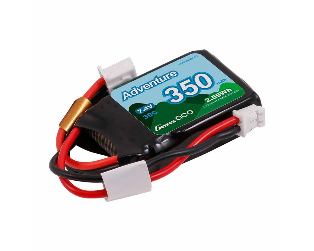 Gens Ace 2S 30C Adventure LiPo Battery (7.4V/350mAh) w/JST Connector