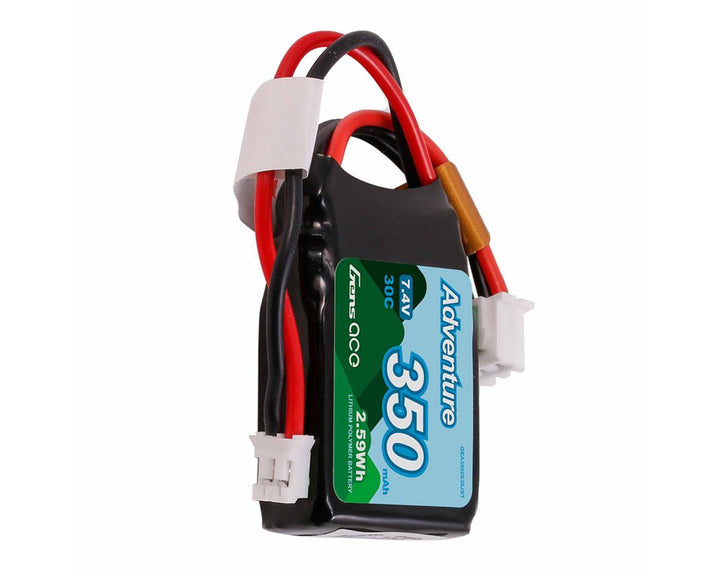 Gens Ace 2S 30C Adventure LiPo Battery (7.4V/350mAh) w/JST Connector