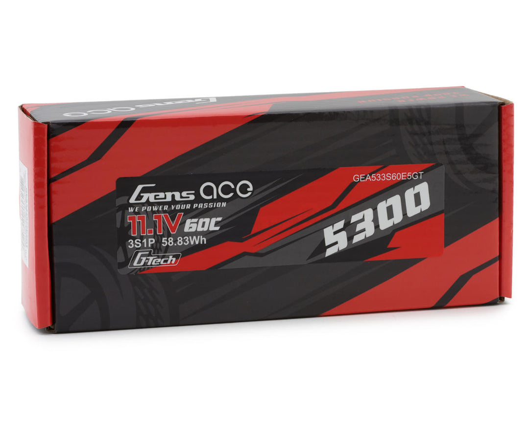 Gens Ace G-Tech Smart 3S LiPo Battery 60C (11.1V/5300mAh) w/EC5 Connector
