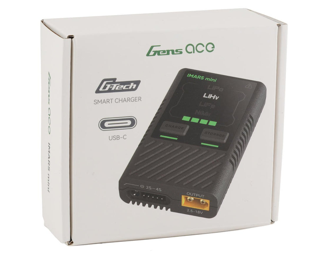 Gens Ace Imars Mini 2-4S G-Tech DC Charger (5A/60W) w/65W USB-C PD Power Supply