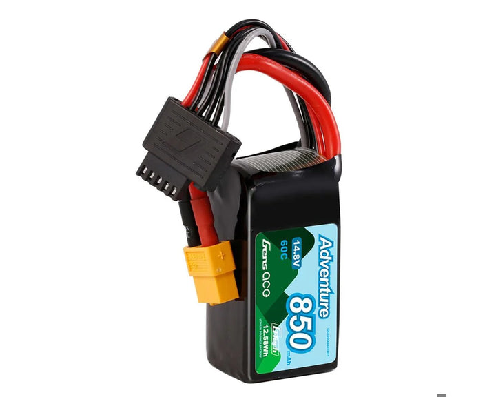 Gens Ace 4S 60C G-Tech Adventure LiPo Battery (14.8V/850mAh) w/XT60 Connector