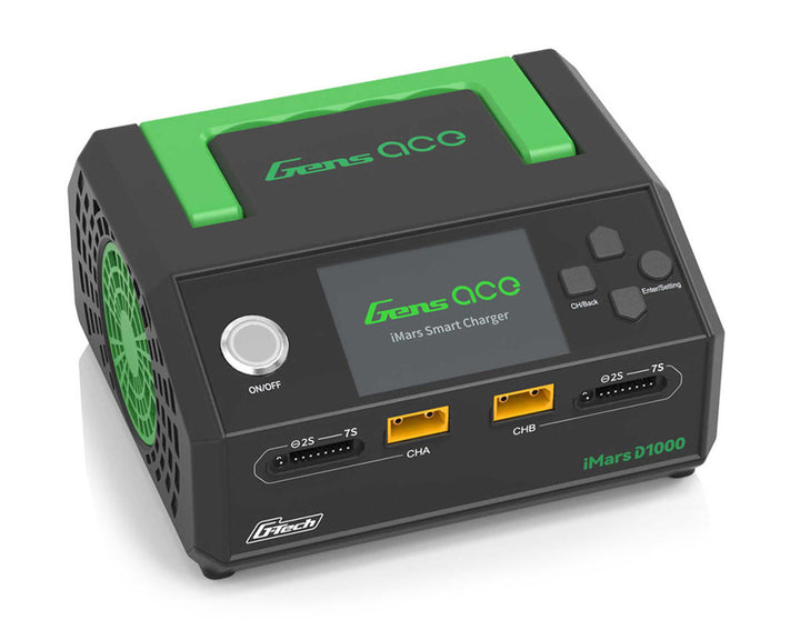 Gens Ace D1000 G-Tech Smart Dual AC Charger (7S/25A) (AC-1000W)
