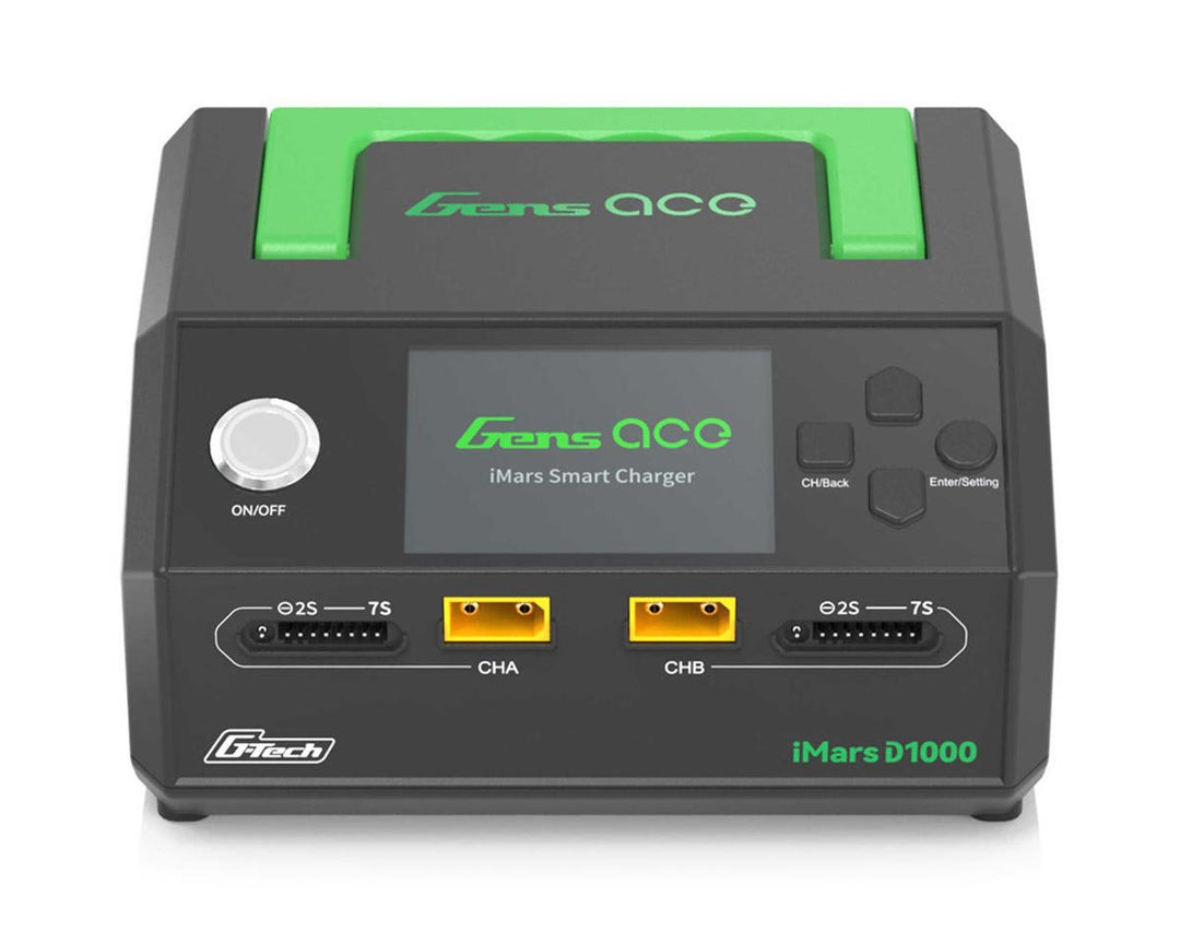 Gens Ace D1000 G-Tech Smart Dual AC Charger (7S/25A) (AC-1000W)